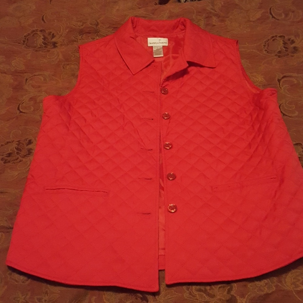 Red Quilted Vest